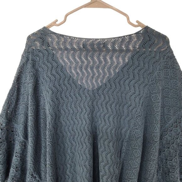 Peruvian Connection Women's Knit Poncho Shawl Size XS - Picture 5 of 6